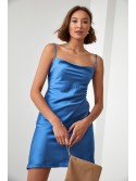 Rochie din satin indigo FG645